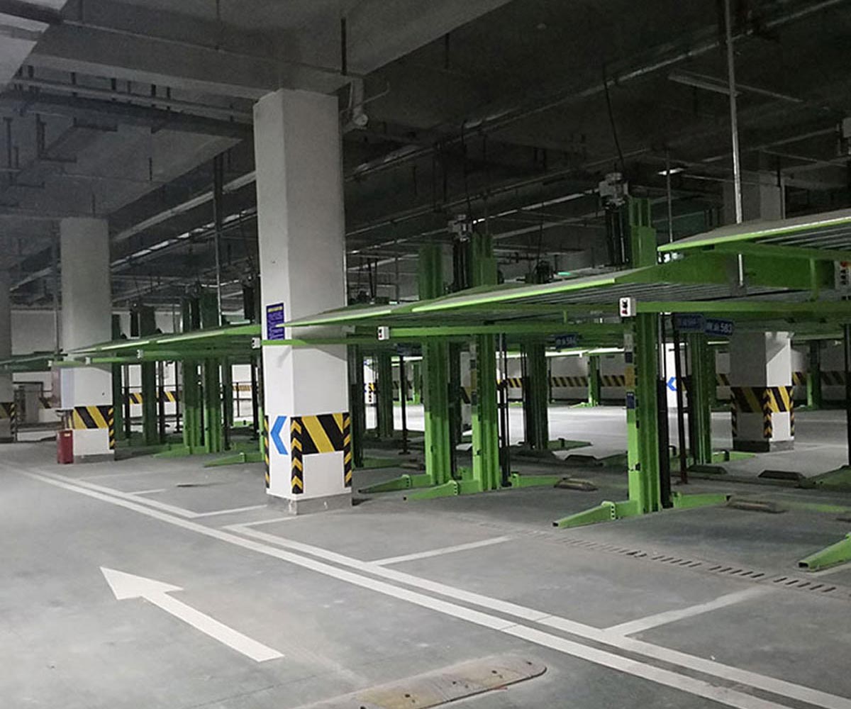 富民兩柱升降式機(jī)械式停車庫拆除