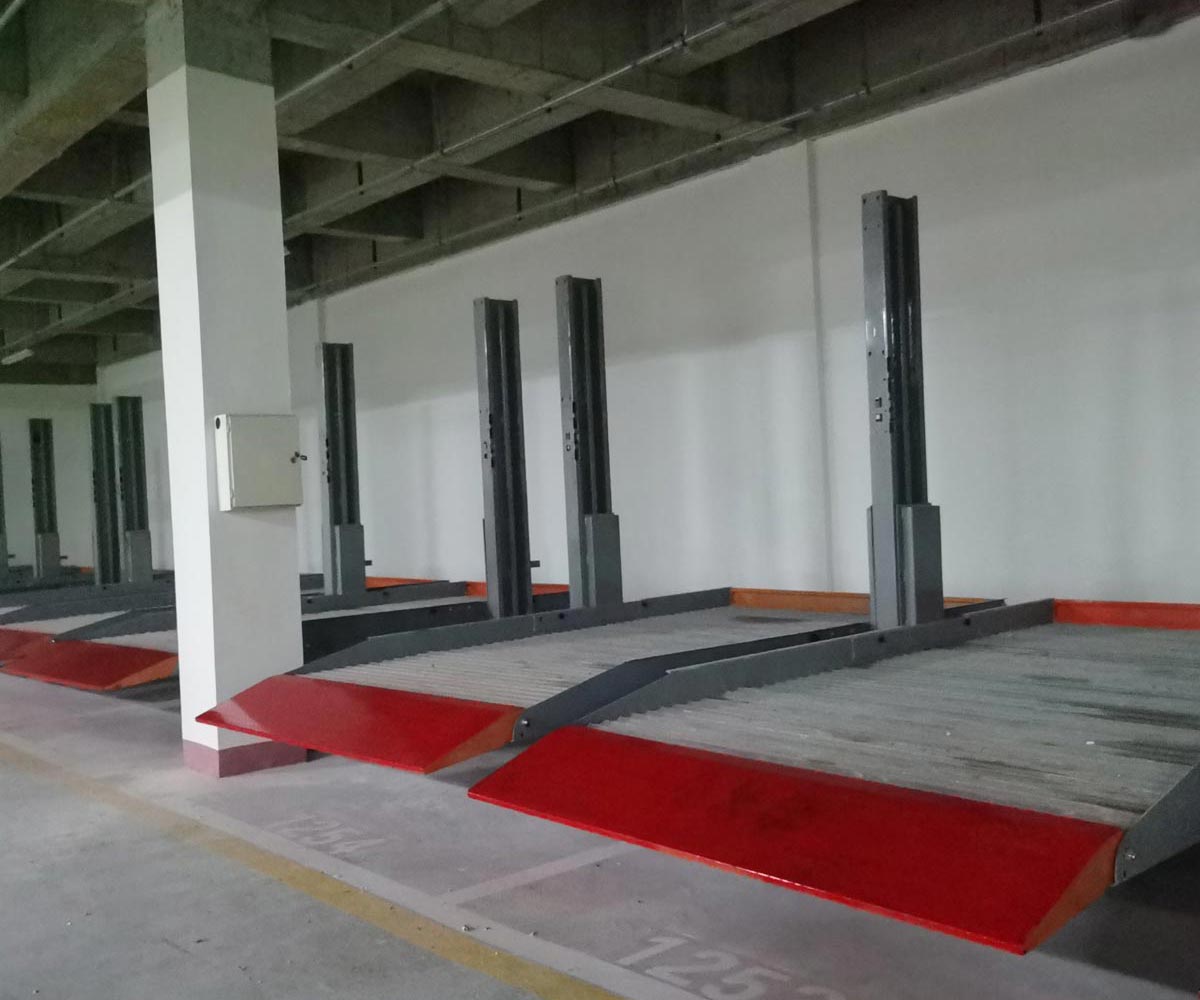 牟定兩層簡易式立體車庫安裝