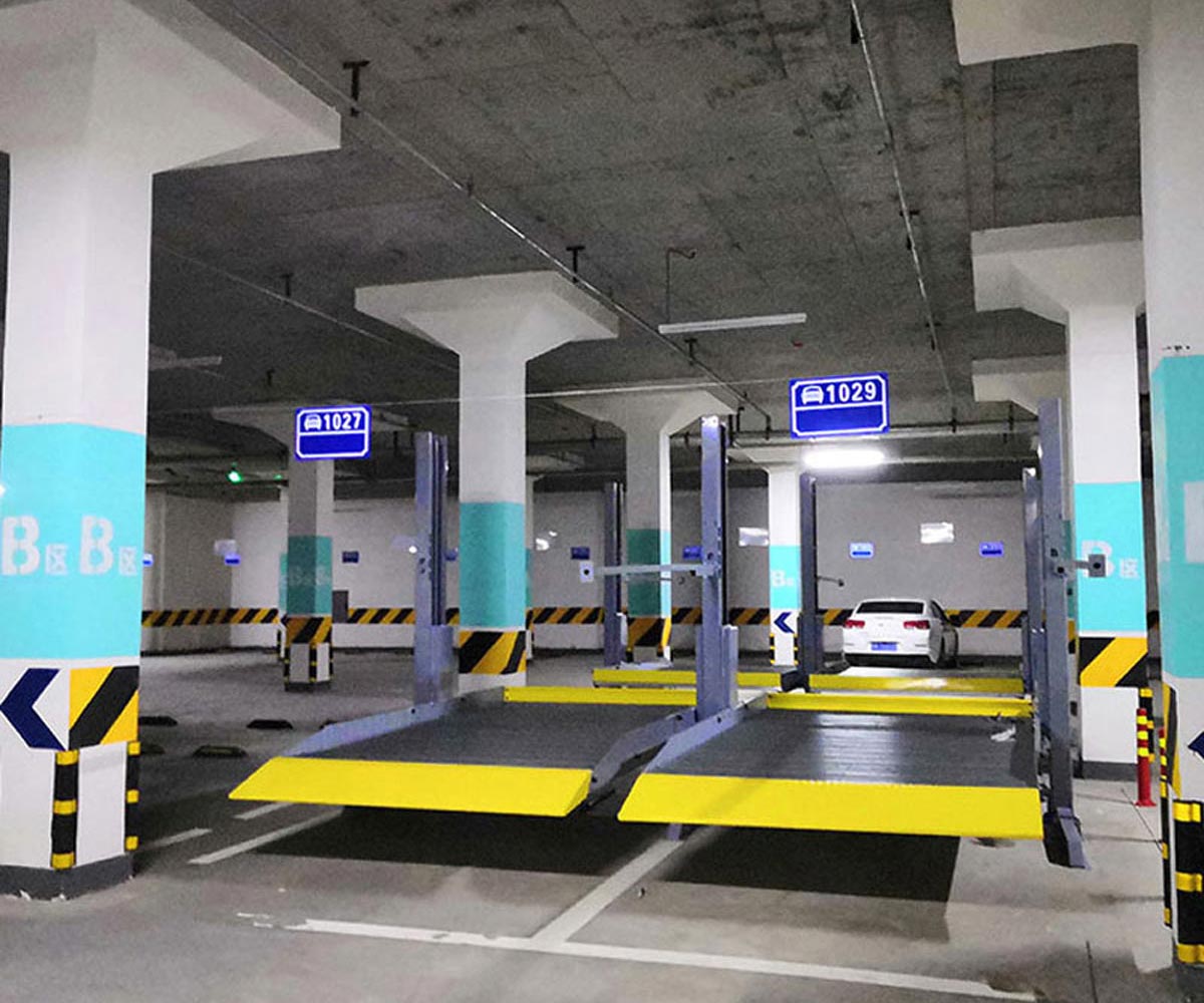 富民二層簡易式機(jī)械停車安裝